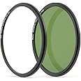 Kase 72mm Wolverine Magnetic CPL Filter with 72mm Lens Adapter Ring for Camera Lens,Shockproof Tempered Optical Glass & HD Mu