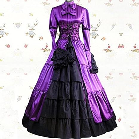 Amazon Lolita ゴスロリィタ 洋服 ゴスロリ ワンピース コスプレ衣装 コスチューム ロング スカート ドレス パーティー イベント ハロウィン 忘年会 116 コスプレ 仮装 通販