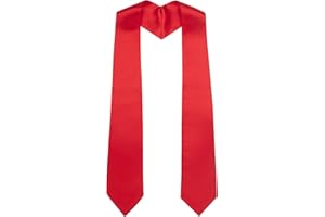 GHGMAO Plain Graduation Stole for Unisex Adults, Graduation Sash Honor Stoles for Academic, 60" / 72" Long, 13 Colors
