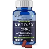 Carbamide Forte Keto Fat Burner Tablets with Garcinia Cambogia for Women and Men 2100mg with Green Coffee Bean Extract…
