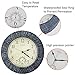 OCEST Large Wall Clock, 13 Inch Indoor Outdoor Clock Waterproof with Thermometer Large Display Silent Non-Ticking Battery Operated Decor Wall Clock for Bathroom Living Room Kitchen Pool Patio Garden