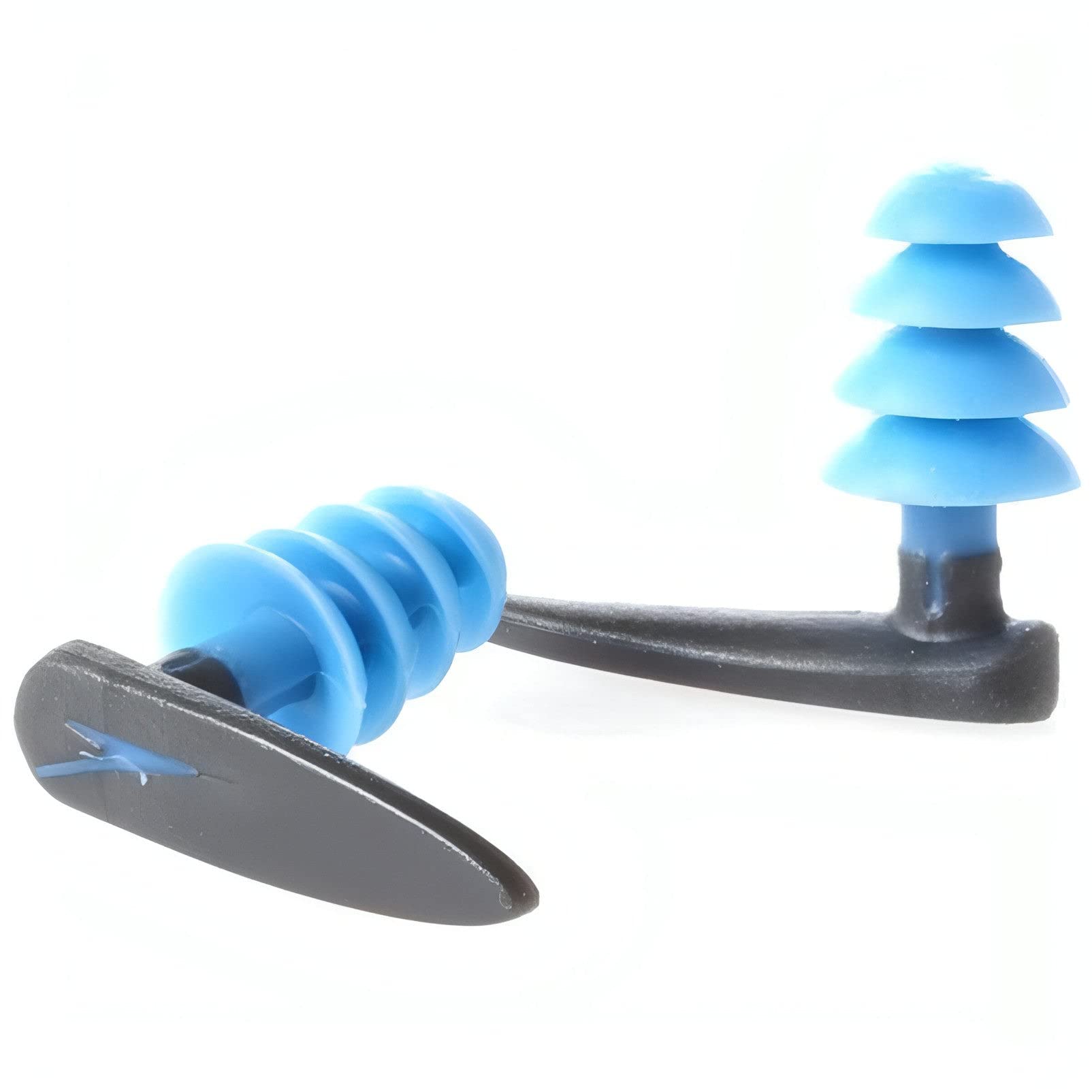 Speedo Unisex BioFuse Aquatic Earplug, Comfortable Fit, Ergonomic Design, Ear Protection, Grey/Blue, One Size