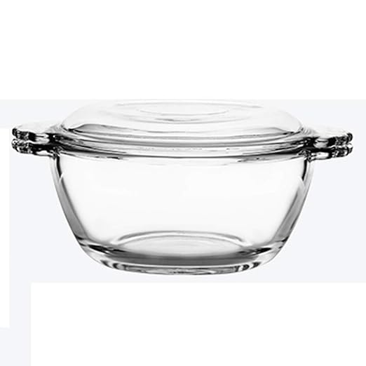 Bowls Cuenco de Vidrio Templado con Tapa Transparente para ...