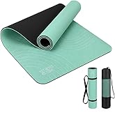 Rubber Yoga Mat (72" x 24" x 5mm) - Cruise Color Non-Slip Workout Mat with Alignment Lines for Women & Men - Durable, Eco-Friendly, Latex-Free Exercise Mat for Home, Pilates & Fitness by ENERGI CORE