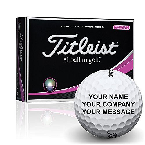 Titleist Pro V1 Pink Personalized Golf Balls