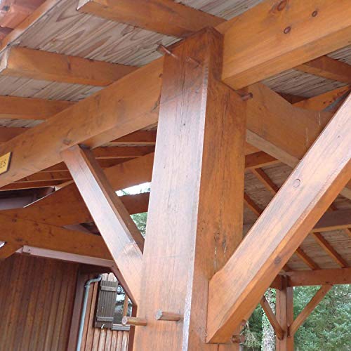 Cihb Abri Voiture en Bois charpente Traditionnelle 1 Voiture