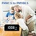 FM Radio Alarm Clock with 8