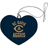 GRAPHICS & MORE UC Davis Aggies Logo Heart Love Wood Christmas Tree Holiday Ornament
