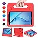 BMOUO Kids Case for Samsung Galaxy Tab E 8.0 inch - EVA Shockproof Lightweight Kids Case with Handle & Stand - Red