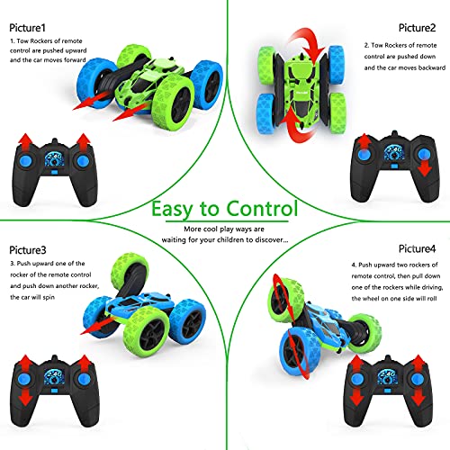 Hamdol Remote Control Car for 612 Year Old Double Sided 360°Rotating