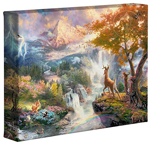 Thomas Kinkade Studios Disney Bambi's First Year 8" x 10" Gallery Wrapped Canvas