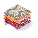 LOQI Opulent Collection Pouch Reusable Bags (Set of 4), Multicolor