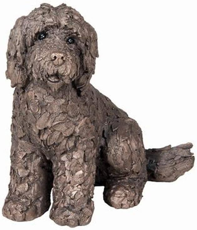 Frith Sculpture AT036 Lucy The Cockapoo Figurine Ornament Decoration, Bronze