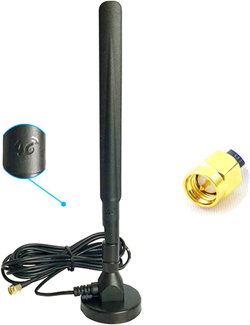 Vecys 4G LTE Antenne SMA Mâle Connecteur 15DBi GSM/3G/4G/5G