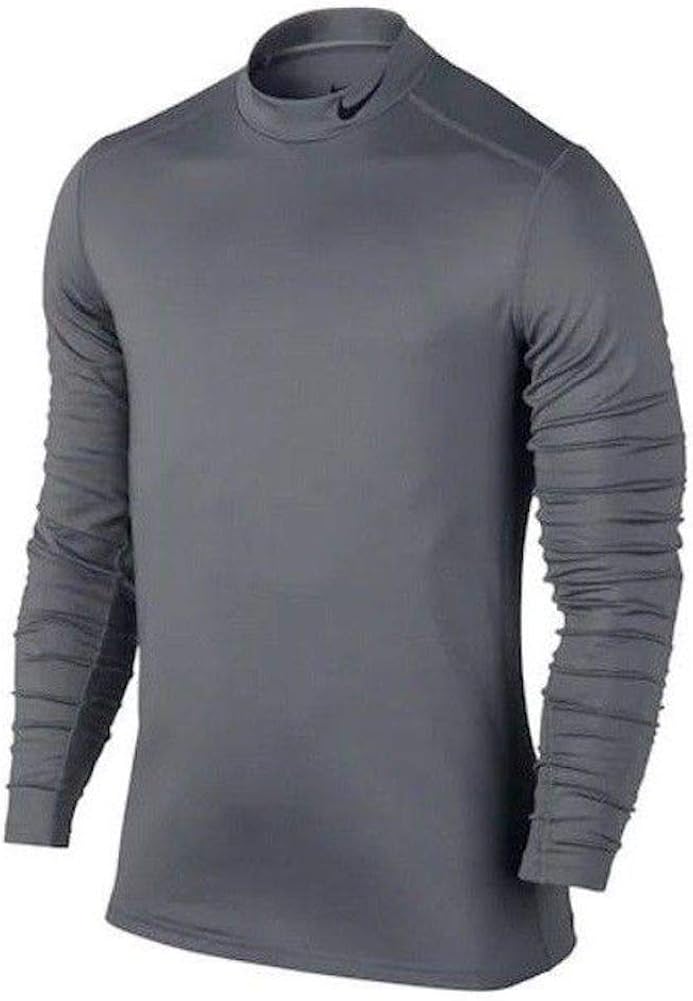 Nike Men's DriFit Track Compression Shirt, XXL, Grey Clothing