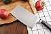 EKUER 7-Inch Chinese Chef Chopper Cleaver Butcher Vegetable Knife for Home Kitchen or Restaurant,German High Carbon Stainless Steel