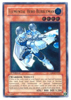 Yu-Gi-Oh! - Elemental Hero Bubbleman (CRV-EN014) - Cybernetic Revolution - 1st Edition - Ultimate Ra