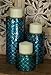 Deco 79 Metal Handmade Candle Holder with Mosaic Pattern, Set of 3 10
