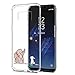 Case Samsung Galaxy S8/S8 Plus TPU Soft Wolf Printed Silicone Shock-absorption Gel Bumper Cute Patterns Protective (S8, Elephant)