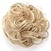 Onedor Premium Synthetic fiber Clip on Messy Chignon Bun Hair Extension Hair Piece Wig. Silky Smooth and Secure (16H613)