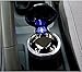 ABy Portable Car Cigarette Smokeless Ashtray Holder Tray with Cool Blue LED Light