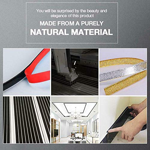 Womdee Self-Adhesive Ceramics Tile Mildewproof Edges Tape, Caulk and Trim Strips, Decorative Corner Side Edges Strip Cover Gaps Around Walls, Ceilings, Baseboards, Backsplash, Toilets Etc.