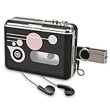 Rybozen Portable Cassette Player Recorders, Standalone Digital Audio Music Recorder Tape to MP3 Converter/Player Save into USB Flash Drive/No PC Required