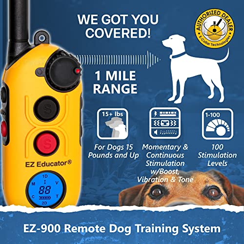 ECollar Educator EZ9001/2 Mile Remote Waterproof Dog Trainer