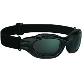 Bikershades Motorcycle Safety Riding Goggles Men Women. Polarized Lens, Smoke, Mirrored Blue or Orange, Clear Yellow Lenses