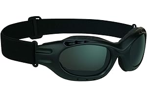 Bikershades Motorcycle Safety Riding Goggles Men Women. Polarized Lens, Smoke, Mirrored Blue or Orange, Clear Yellow Lenses