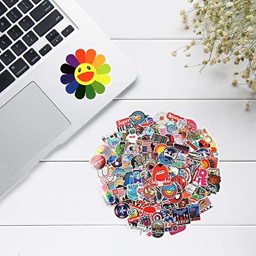 100pcs Random Waterproof Sticker Laptop Guitar Skateboard Water Bottles Luggage Car Bicycles Decals, Stickers for Kids,hydroflasks, Teens, Teachers