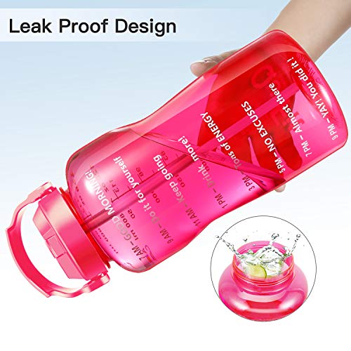 BuildLife Gallon Water Bottle Dishwasher Safe Wide Mouth Leakproof