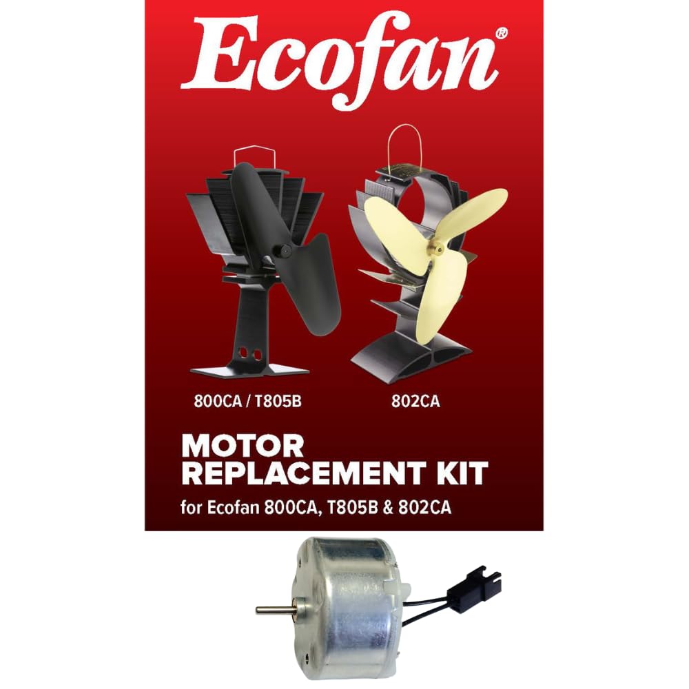 Ecofan MRKCA02BX Motor Replacement Kit for T805 Woodstove Fan-Box, Schwarz