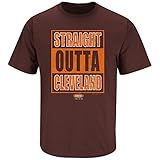 Cleveland Browns Fans. Straight Outta Cleveland Brown T Shirt (Sm-5X)