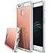 Huawei P9 Case, Ringke [FUSION MIRROR] Bright Reflection Radiant Luxury Mirror Bumper [Drop Protection/Shock Absorption Technology][Attached Dust Cap] For Huawei P9 - Rose Gold
