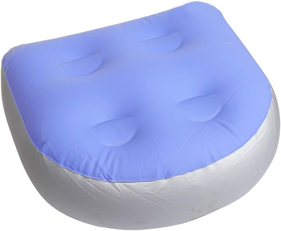 Inflatable Massage Mat, Waterproof Bathtub Acupressure Mat, Back Spa Cushion Massage Mat Soft Inflatable Booster Seat for Spas and Hot Tubs