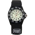 ele ELEOPTION Sport Watch for Men Women Analog Quartz Watch Luminous Military Nylon Strap Hook Loop Wrist Watch Unisex for Teenagers/Students/Adult
