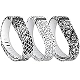 i-smile® 3PCS Replacement Bands with Metal Clasps for Fitbit Flex (No tracker, Replacement Bands Only) & 2PCS Silicon Fastener Ring For Free (Style 1, Small)