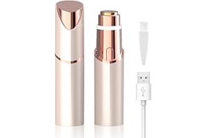 KAYZON Facial Hair Removal for Women, Portable Lady Hair Shaver, Electric Rechargeable Painless Bikini Remover for Face, Upper Lips, Peach Fuzz, Chin, Armpit, Fingers, Arms, Legs and Body (Gold)