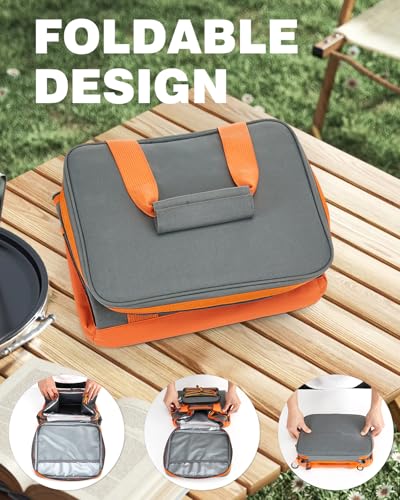 Fitense Insulated Cooler Box for Women Men - 20/33L Collapsible Cool Bag Lunch Box, 4-Layer Leakproof Cooler Bag, Portable Ice Chests Lunch Bag for Beach, Travel, Picnic, Grocery, Kayaking