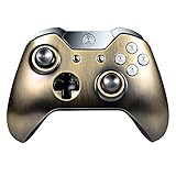 eXtremeRate Antique Brass Bronze Color Faceplate Front Top Housing Plastic Shell Custom Part for Xbox One Standard Controller