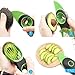 Avocado Saver and Holder Silicone Food Savers Avocado Fresh Keeper Storage Cover, Set of 2,Free Gift Avocado Slicer,Multi purpose avocado meat slice separator, special knife core remover