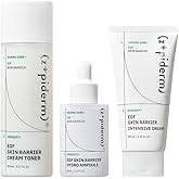 Zipiderm EGF Skin Barrier Repair Set – Korean Toner+Ampoule+Cream for Sensitive, Damaged & Acne-Prone Skin with EGF & PDRN for Hydrating, Soothing & Strengthening | Barrier Repair K-Beauty Routine