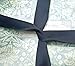 Black 1 Inch Satin Ribbon. 50 Yards Gift Wrapping Spool by Drency Ribbons