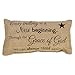 Grace of God 6 x 12 Rectangular Burlap Inspirational Decorative Throw Pillow