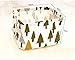AccMart 1PCS Stationery Handicraft Foldable Storage Bins Basket Linen Fabric Canvas Storage Baskets Organizers for Shelves Baby Toys Makeup Books (Tree)