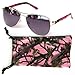 Women's Camouflage Sunglasses Pink,Hot Pink,Purple Aviator/w Free Microfiber Bag