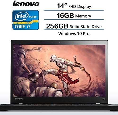 2018 Lenovo Flagship Newest Thinkpad T460s 14" IPS FHD Matte Display Anti- Glare Laptop, Intel Core i7-6600U Processor Up to 3.40 GHz, 16 GB DDR4 2133MHz, 256GB SSD, Intel HD Graphics 520, Win10