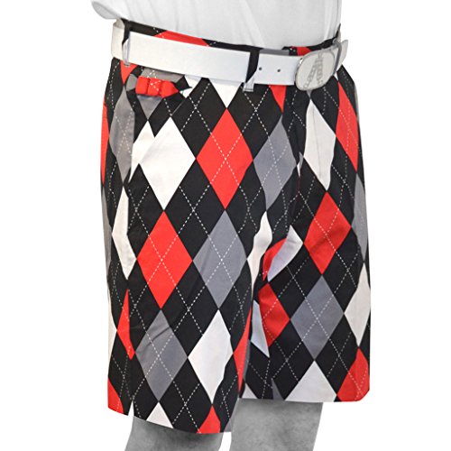 ★FREE SHIPPING★Royal & Awesome Crazy Paisley Funky Mens Golf Shorts