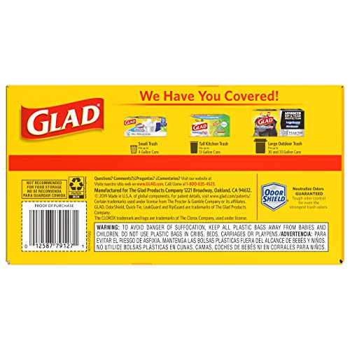 5 Glad+Tall+Kitchen+Drawstring+Trash